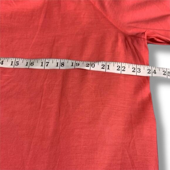 Chico's Top NWT Women's Size 3 (XL) Cutaway Peasant Raglan Sleeve Calypso Coral - Picture 6 of 7